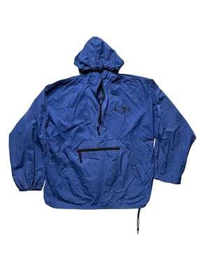 Vintage Cold Storage G.I. Joe's Blue Half-Zip Pullover Anorak Windbreaker Jacket